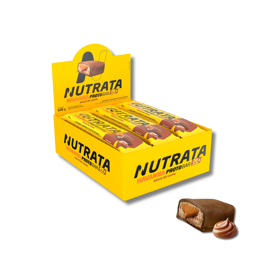 Protobar Havanna Doce de Leite Display c/ 9 unid. de 70g - Nutrata