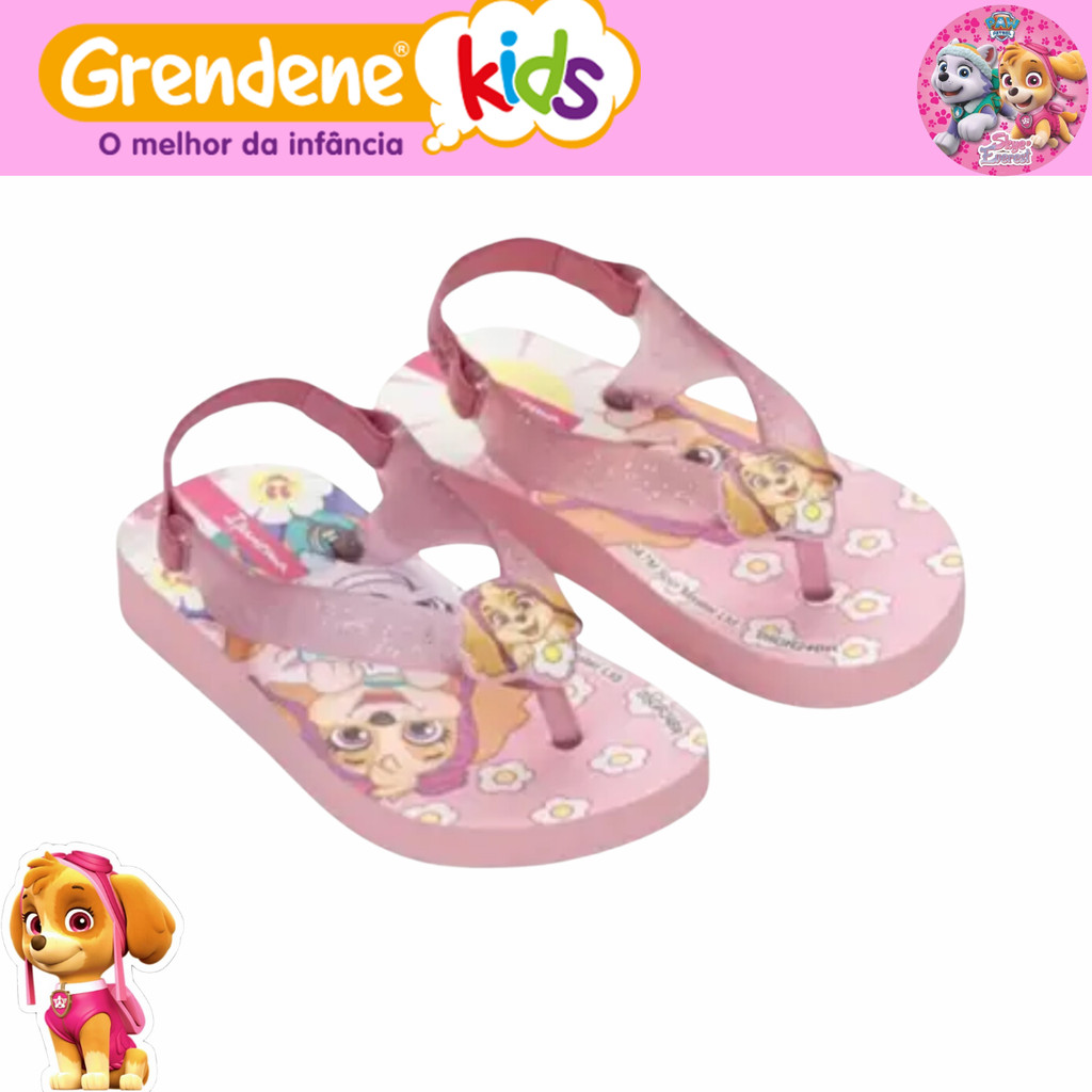 Chinelo Infantil Meninas Ipanema Patrulha Canina