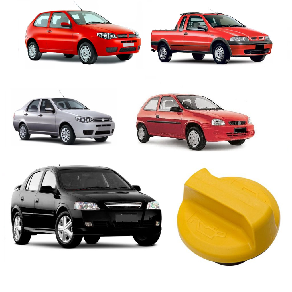 Tampa Oleo Motor 1.8 8v Palio/ Siena/ Strada/ Doblo/ Punto/ Idea/ Stilo/ Astra/ Vectra/ Corsa/ Meriva em Oferta na Shopee