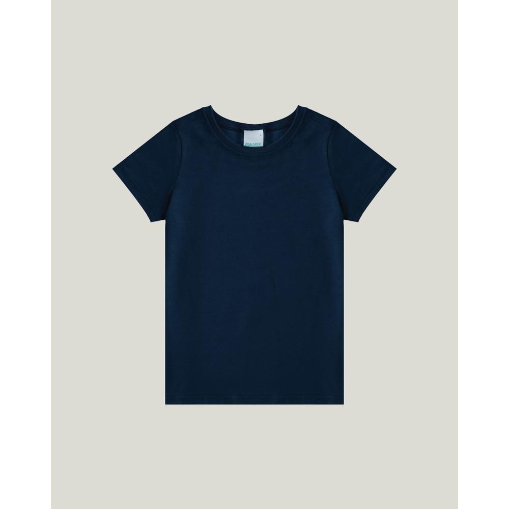 Blusa Infantil Menina Decote Redondo Em Algodão Malwee Kids