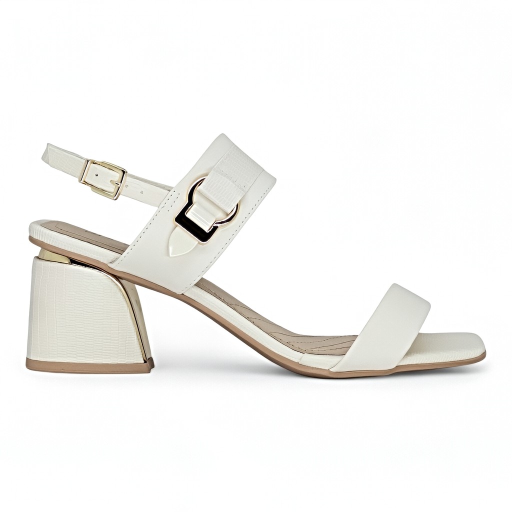 Sandalia Ramarim Salto Bloco Grosso Baixo Feminino Casual Original - Women Shoes
