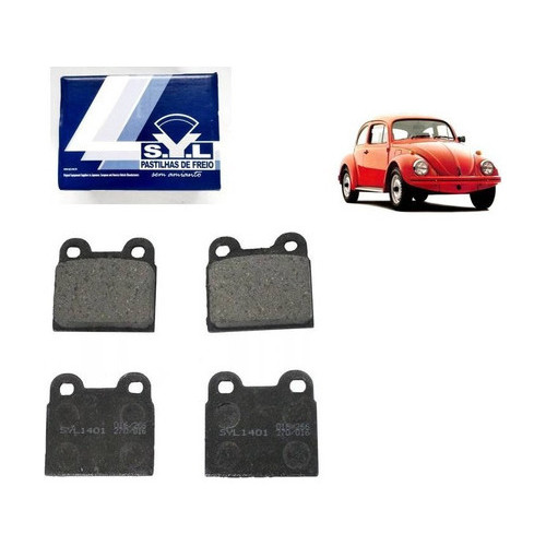 Jogo Pastilha Freio Dianteiro Fusca Brasilia Variant Gurgel