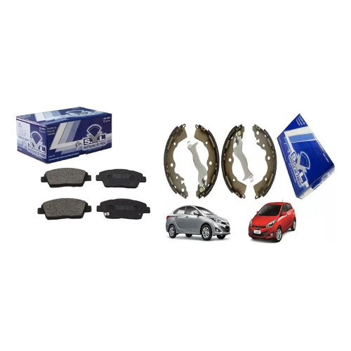 Jogo Pastilha Freio + Sapata Hb20 1.0 14 15 16 17 18 em Oferta na Shopee