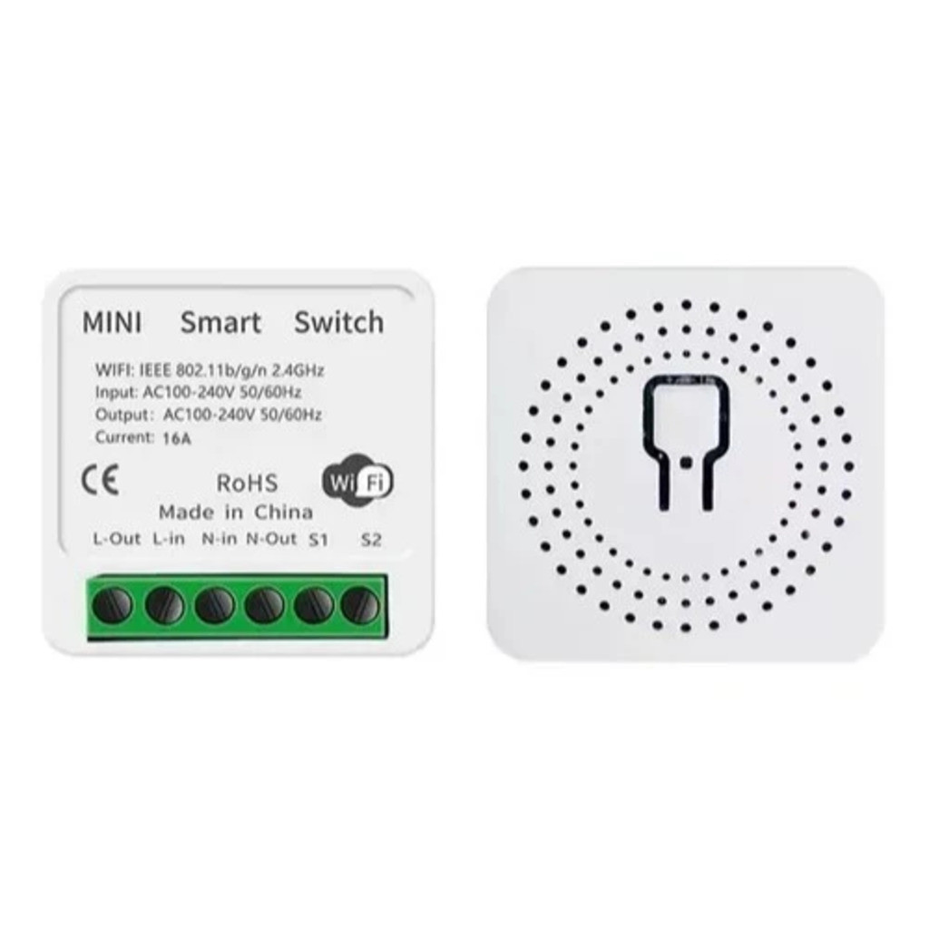 Módulo Interruptor Inteligente Tuya WiFi, Suporta Controle 1 canal, 100-240V, Funciona com Alexa, Google Home