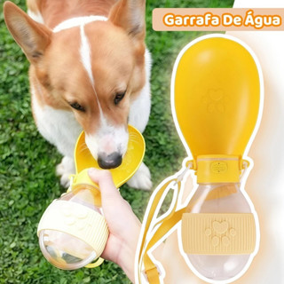 Garrafa De Água 2 Em 1 Portátil Para Gatos Cães E Dispensador Multifuncional em Oferta na Shopee