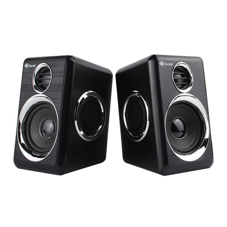 Caixa de Som Kisonli Vibebolt T005, 6W, USB, Preto e Prata, VBT-T005-BL14 - detalhe