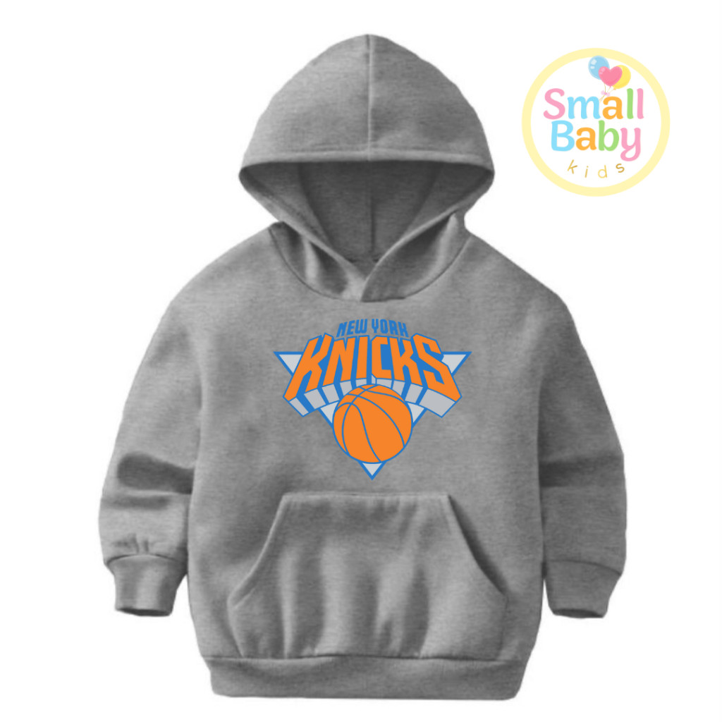 Blusa Moletom Infantil/Juvenil Unissex Times de Basquete USA New York Knicks