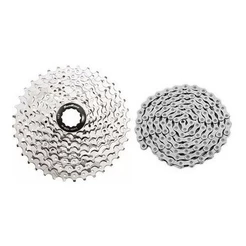 Cassete Bike Sunrace K7 M98 9v 11/36 + Corrente Gts Bike Mtb
