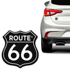 Adesivo Route 66 Emblema Resinado Universal Varias Cores