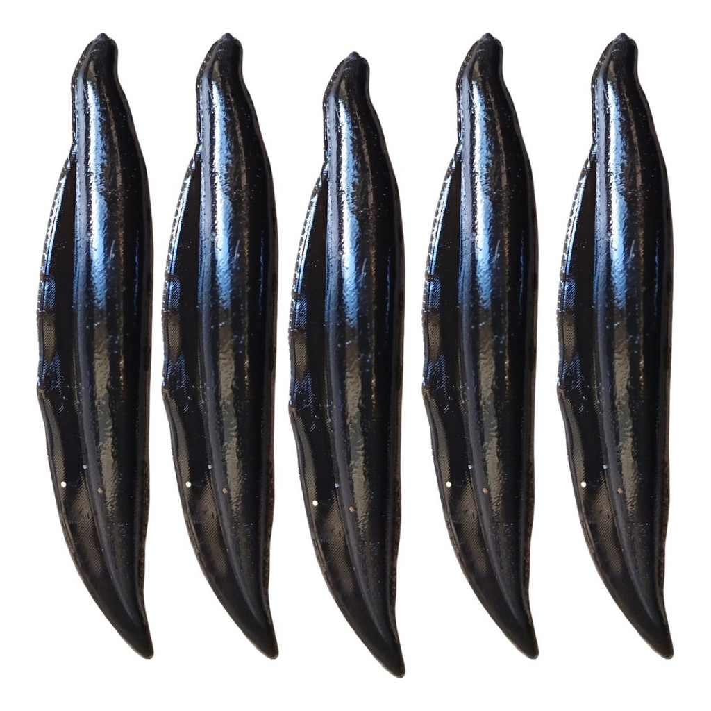 5 Iscas Artificiais Lesma Tuvira Preta 11cm Pintado Atum em Oferta na Shopee