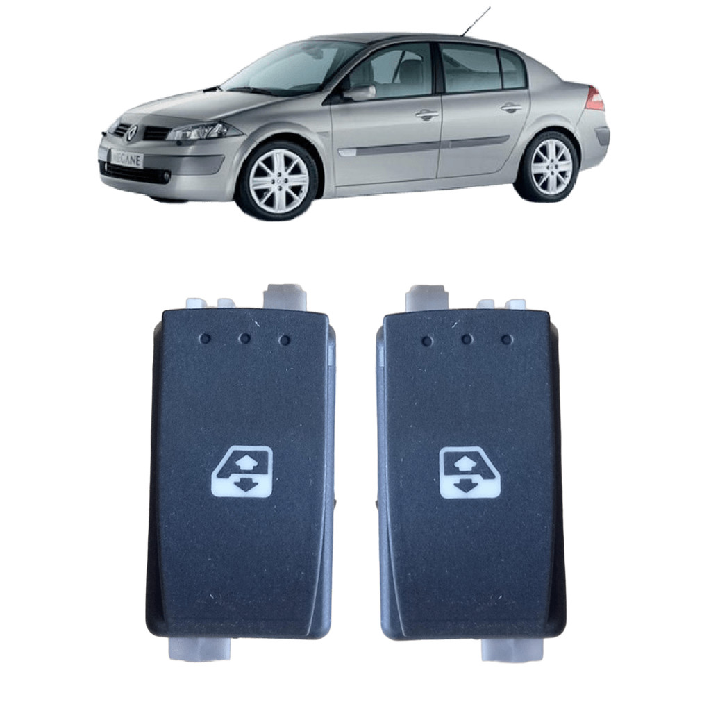 Botao Vidro Eletrico Renault Megane 2006 Traseiro 2 Estagios