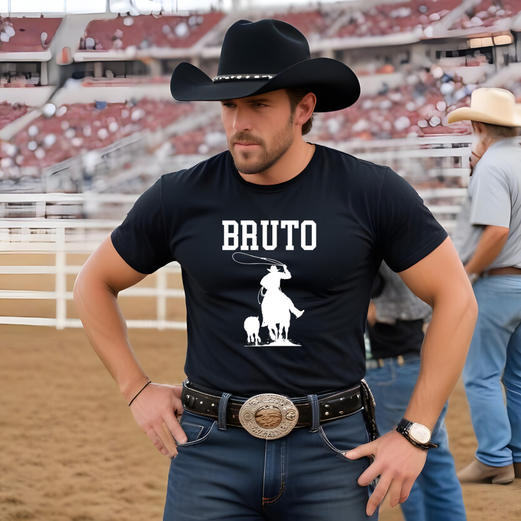 Camiseta Bruto Cowboy Western Sertanejo Festa de Peão Moda Agro Country