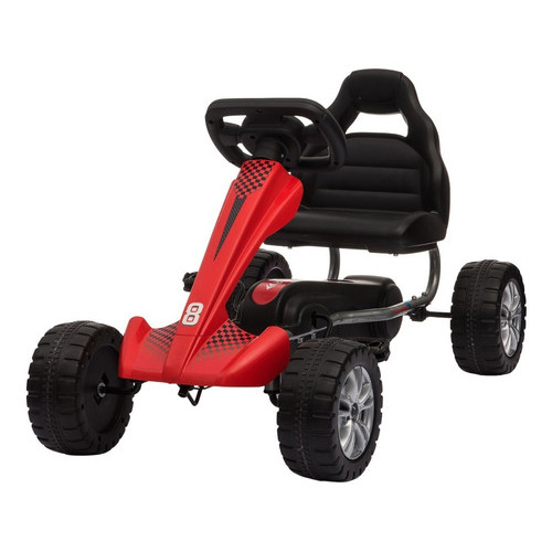 Kart Infantil A Pedal Quadriciclo Radical 4 Rodas Cor Vermelho