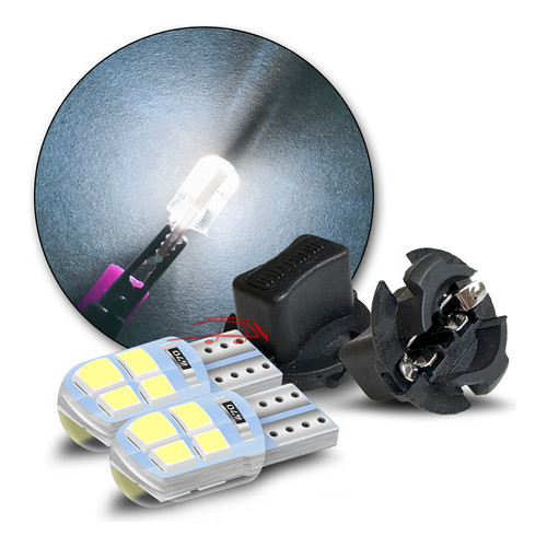 2 Lampada Led Branco Soquete Painel Fiesta Ka Courier Mondeo