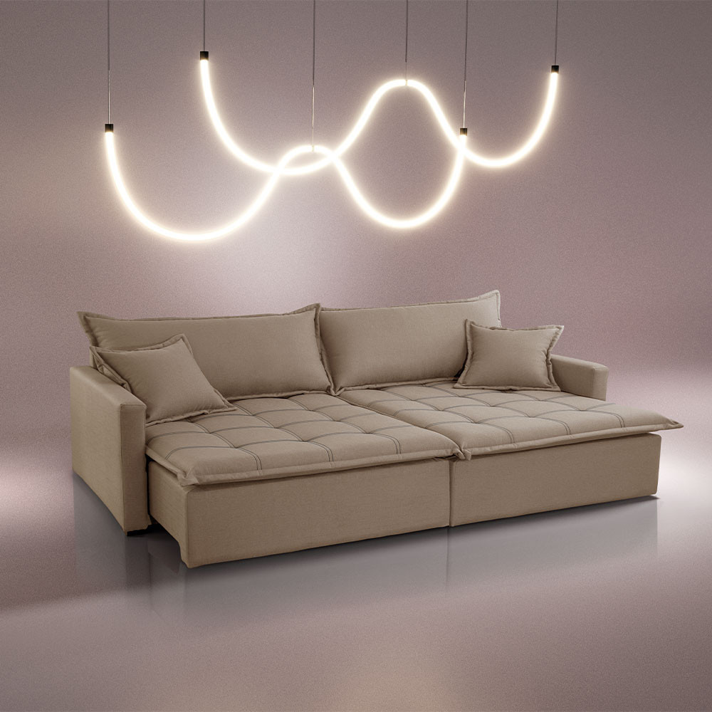 Sofá Cama Flora 02 Módulos de 80cm Br 15cm Meu Sofá Online