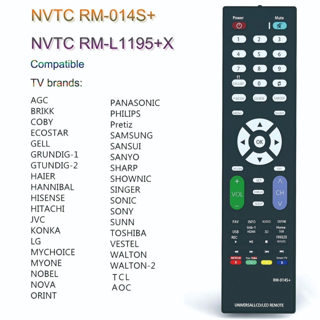 Mais Novo Controle Remoto Universal RM-014S + Adequado Para Tv LED/LCD Smart Television Eletrodomésticos