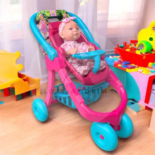 Kit Carrinho De Boneca 3 em 1 Com Boneca Fala Sons De Bebês Envio Imediato em Oferta na Shopee