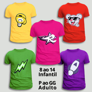 Linda Camisa infantil Katlen Emilly Vick Youtuber Robson Leozinn 100% algodão estampa em DTF