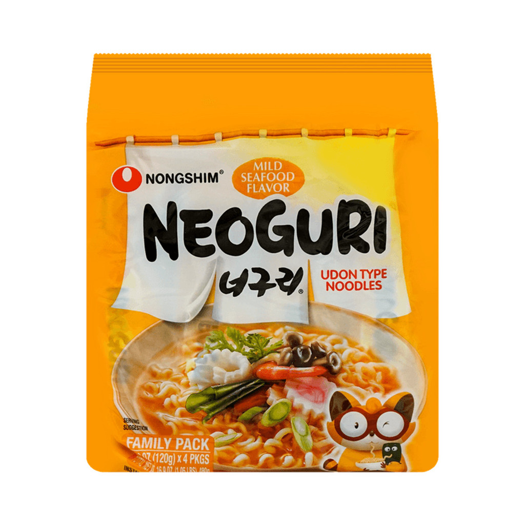 Lamen Coreano Neoguri Dorama Suave Miojo Macarrão Instantâneo Kit 4x