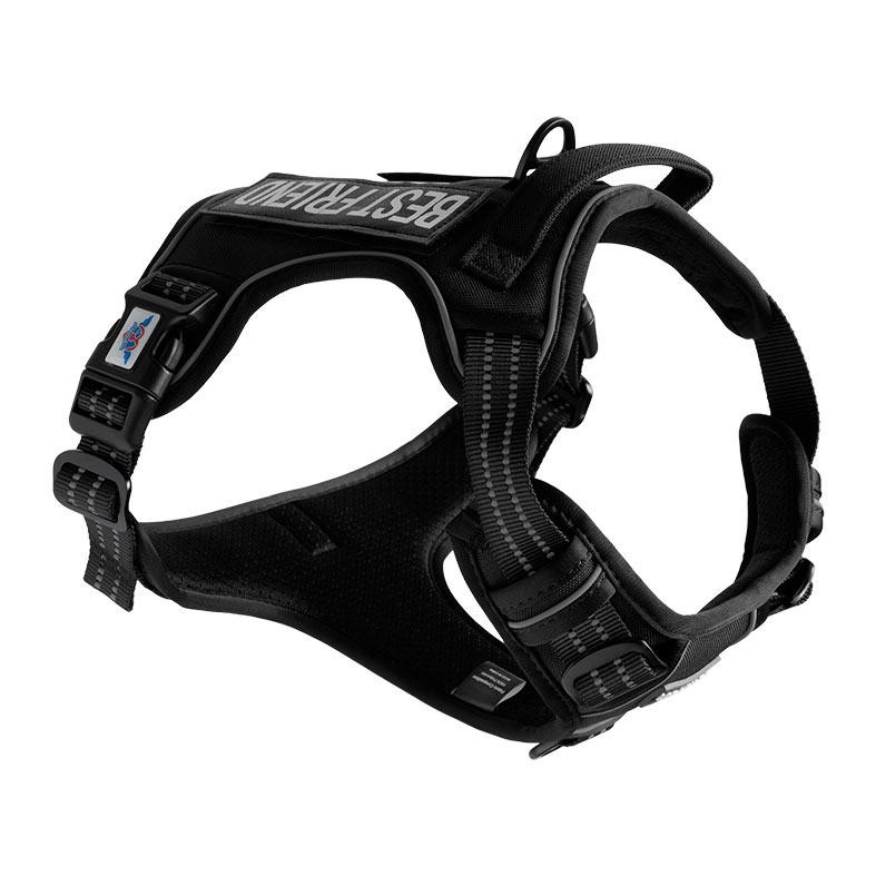 Peitoral para Cachorros Lopetudos EliteGear1, GG, Preto, LP-PTEG-GGBK