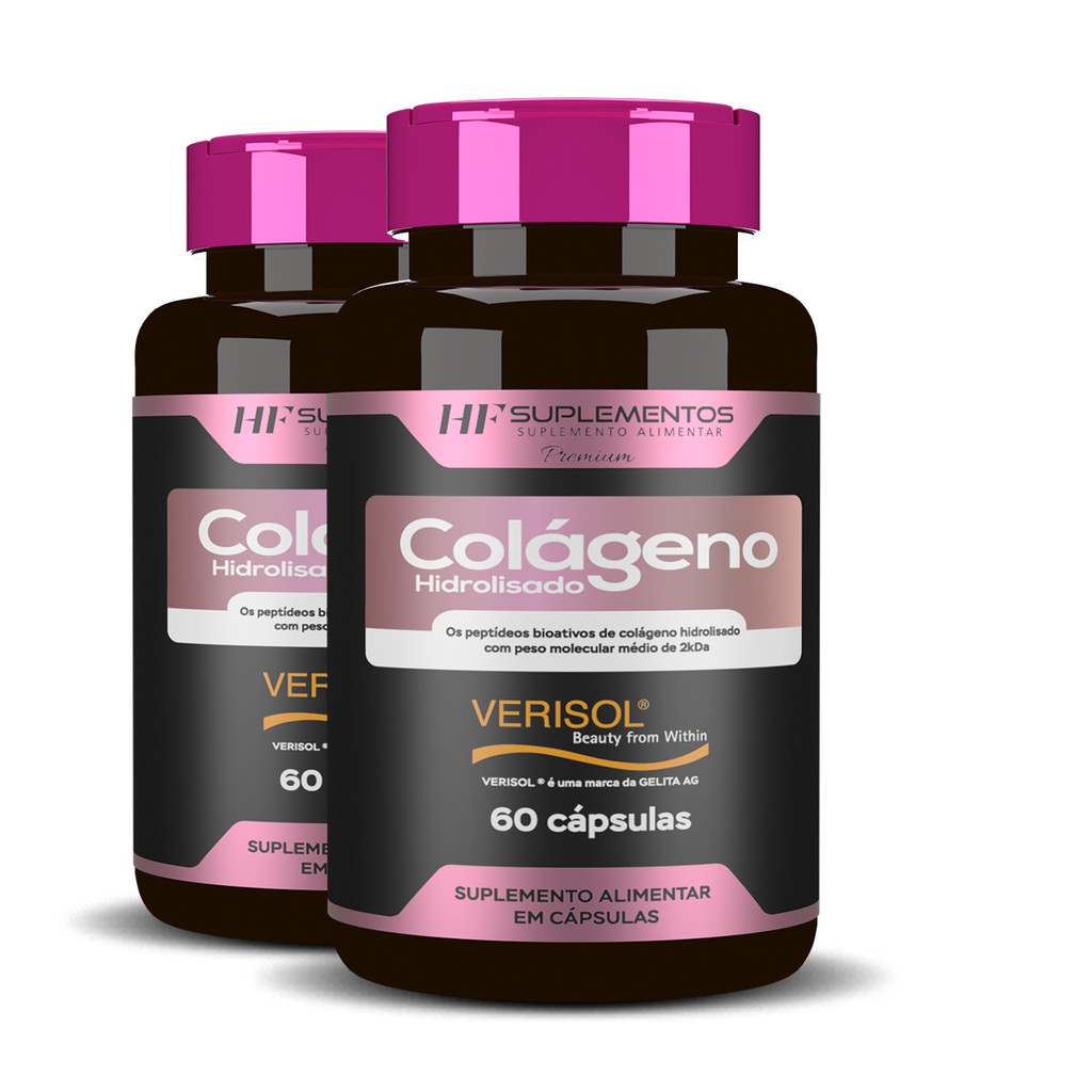 2x COLAGENO VERISOL + CALCIO HF SUPLEMENTS 60CAPS