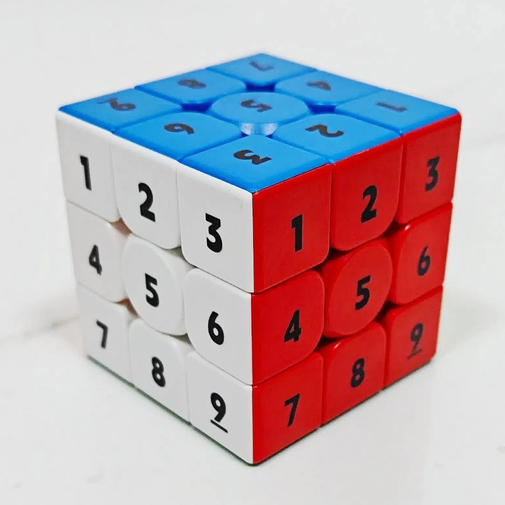 Cubo Mágico 3x3 Cubo Sudoku com Número Stickerless