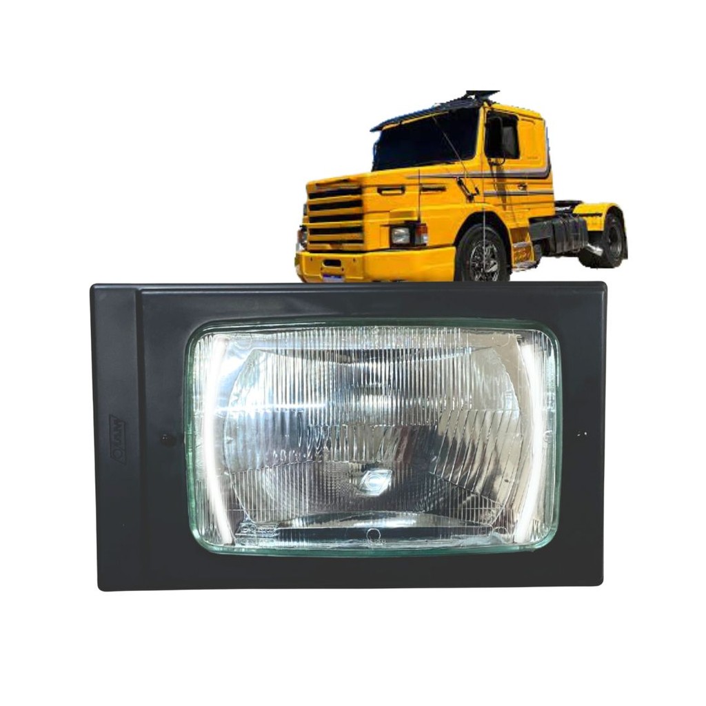 Farol Moldura DRL LED Compativel Scania 112 113 LD LE