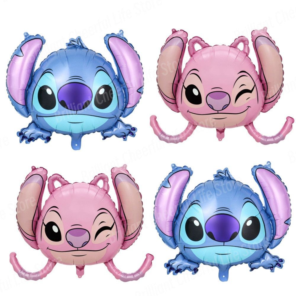 2/4Pcs Festa De Aniversário Irmão Lilo&Stitch Balões Set Cartoon Foil Balloon Baby Shower Decorações Kids Classic Toys