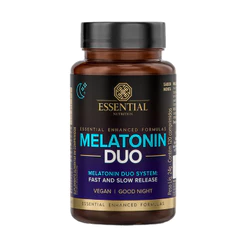 Melatonin Duo Melatonina Sabor Menta 120 Cápsulas Essential Nutrition
