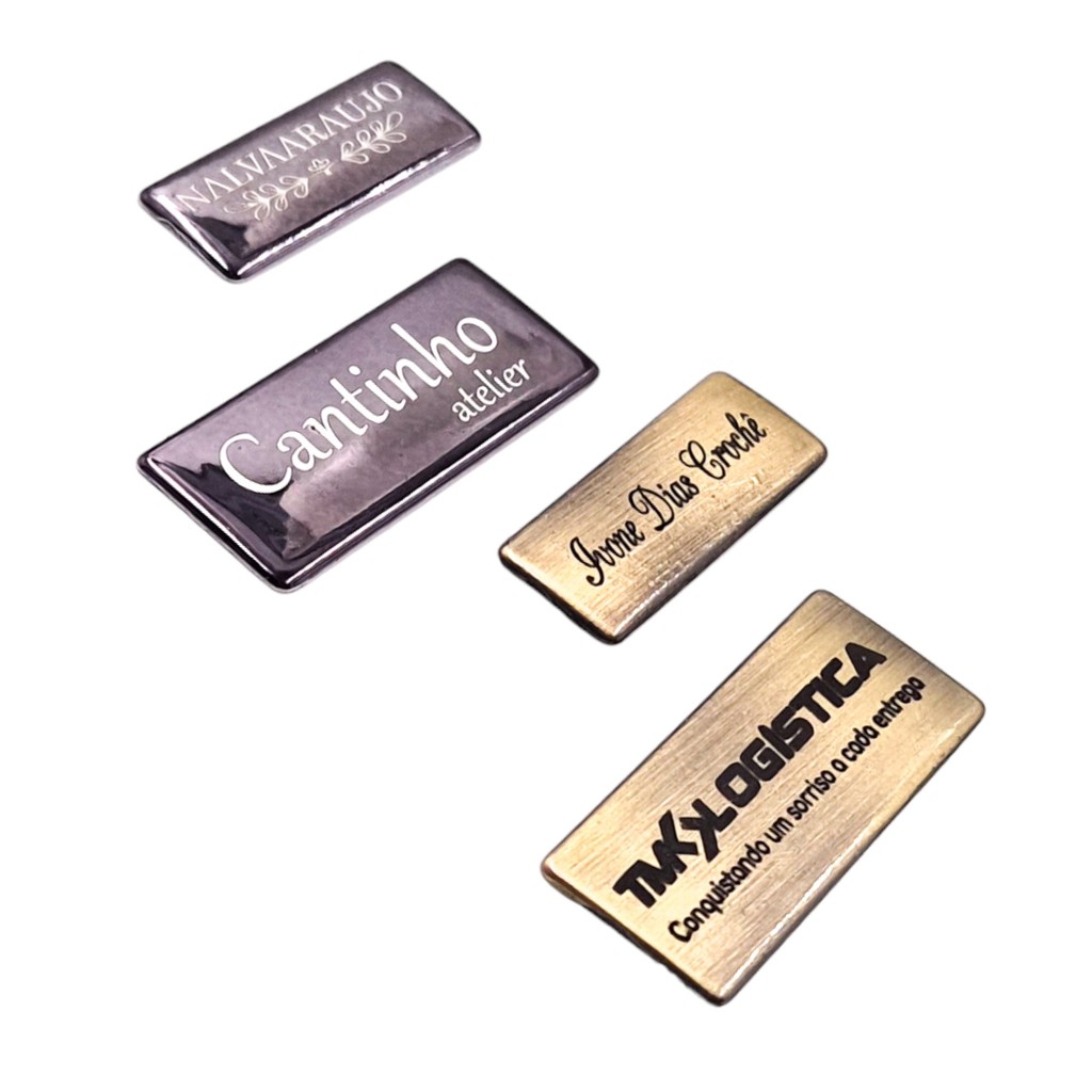 Etiqueta Metal Personalizada SEM GARRAS 2,8x1,1 cm 10 unid — imagem 2 de 2