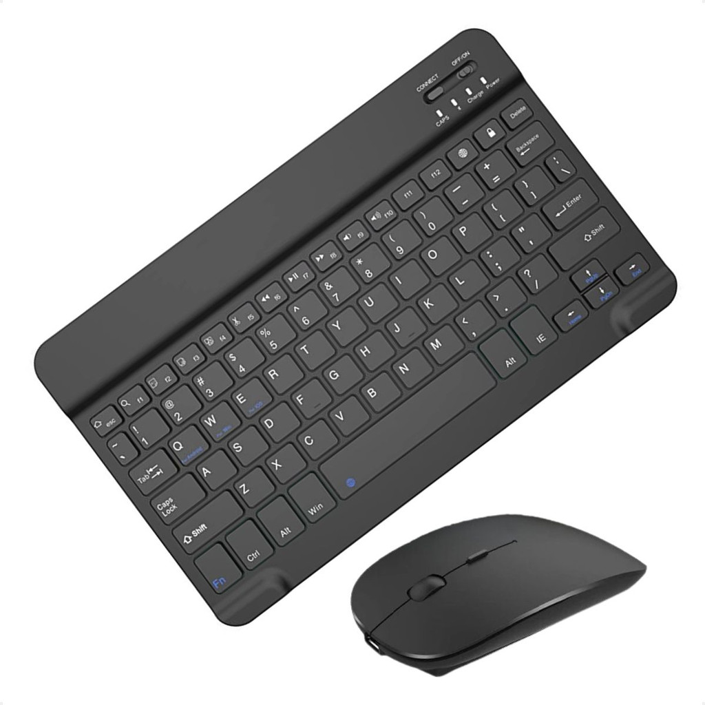 Kit Teclado Mouse iPad Air 5 iPad Air 4 10.9" Recarregável Sem Fio