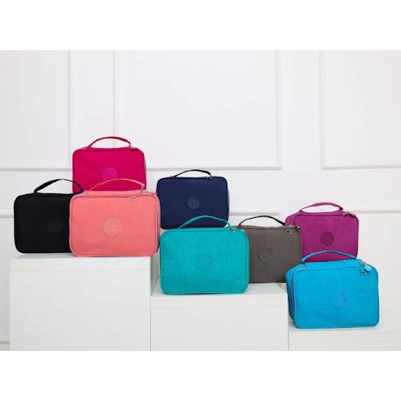 Estojo Box Organizador Juvenil Escolar Grande Nylon Tactel Com Divisórias lb001