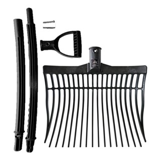 Pá Garfo Nylon Profissional Limpa Baia Cocheira Cavalo Completo Com Cabo em Oferta na Shopee