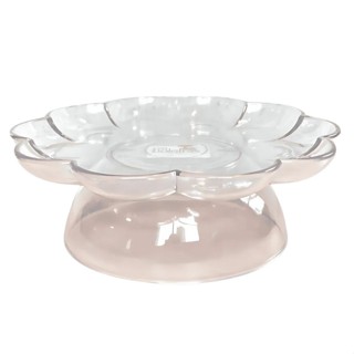 Bandeja Flower Com Pé - 205mm - Transparente - 1 unidade - Só Boleiras - Rizzo em Oferta na Shopee