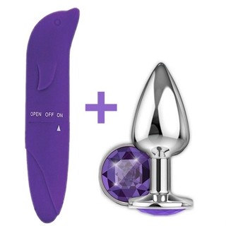 KIT Vibrador Sensual GOLFINHO + PLUG ANAL SEX SHOP PRODUTOS ADULTOS em Oferta na Shopee