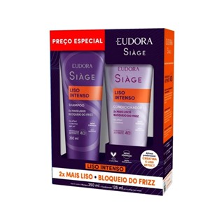 Kit Eudora Siàge Liso Intenso Shampoo 250ml + Condicionador 125ml