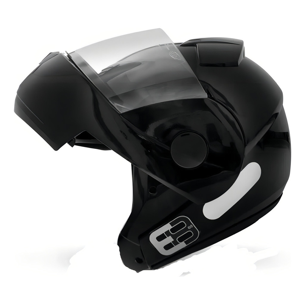 Capacete Moto EBF Articulado E8 Solid Escamoteavel Robocop