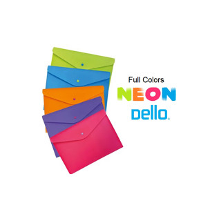 Pasta C/ Botão Horizontal Envelope A4 Full Color  - Dello Cores em Oferta na Shopee