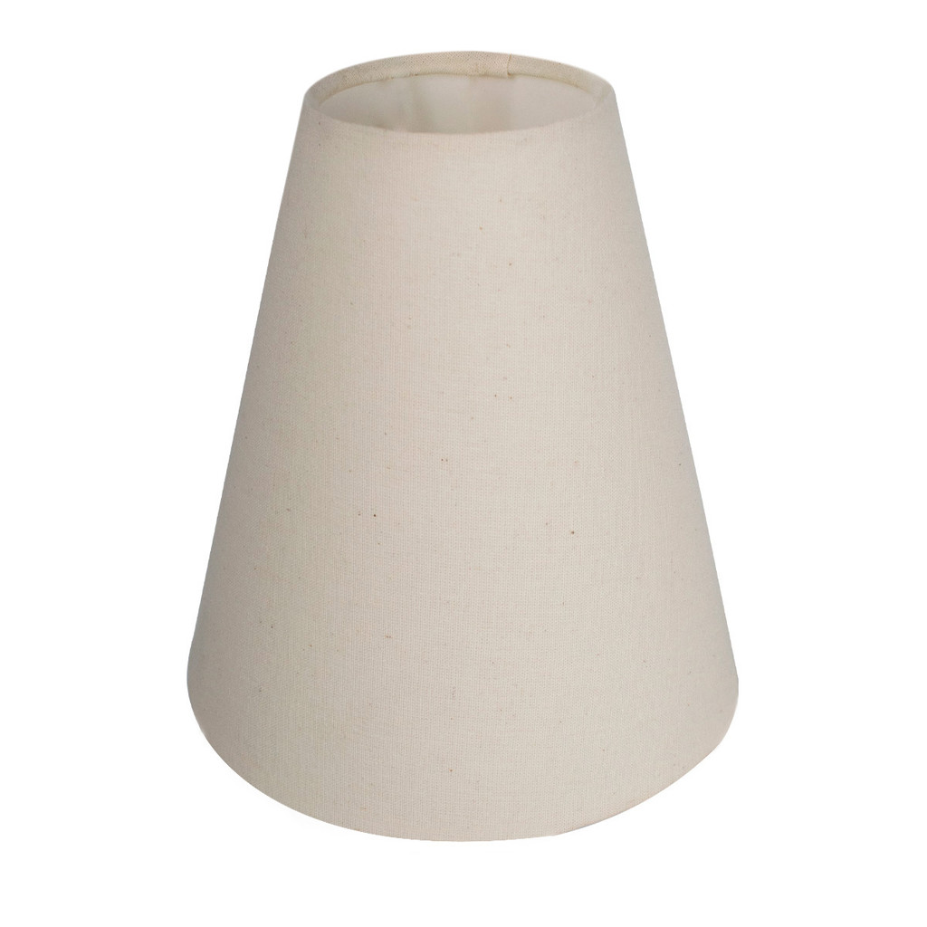 Cupula abajur Luminaria 18x8x17cm Tecido Algodao Soquete Nacional Cor Bege Ref 05