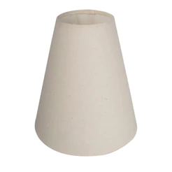 cupula de abajur 18x8x17cm Tecido Algodao Soquete Nacional Cor Bege Ref 05