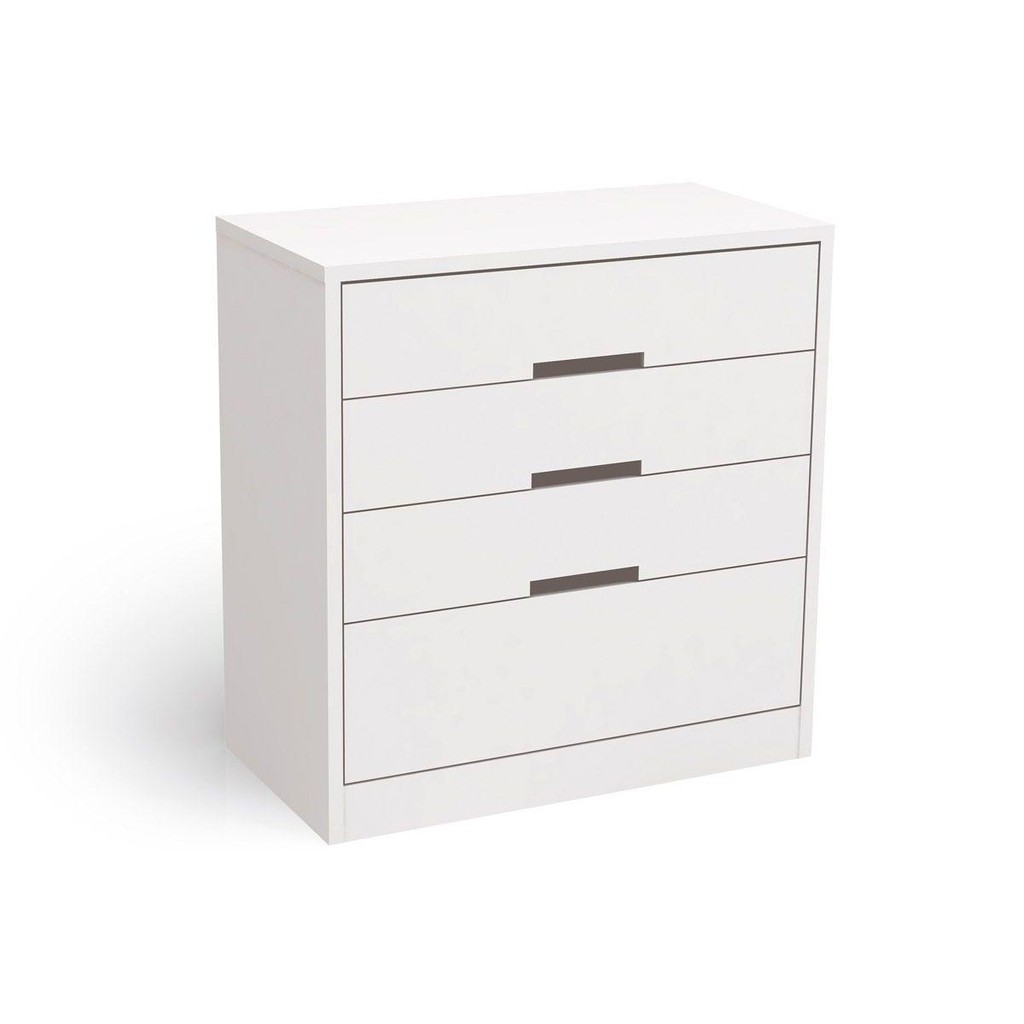 Cômoda de Quarto S824 c/ 4 Gavetas Branco - Kappesberg em Oferta na Shopee