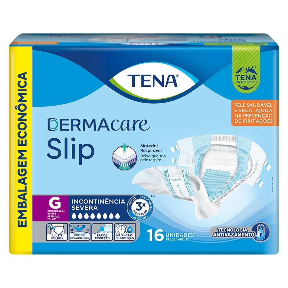 Fralda Tena Dermacare Slip Geriatrica C/16 Tam.g Severa em Oferta na Shopee