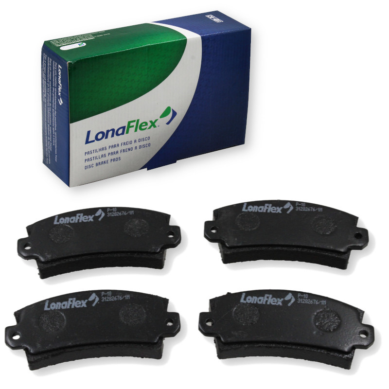 Pastilha de Freio Dianteira Belina Corcel Fiorino Oggi Panorama Fiat 147 Polara 1969/1988 - Lonaflex P10