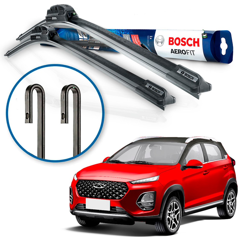 Par Palheta Limpador Parabrisa Bosch Chery Tiggo 3X Pro 2021 2022 2023 2024 2025 em Oferta na Shopee