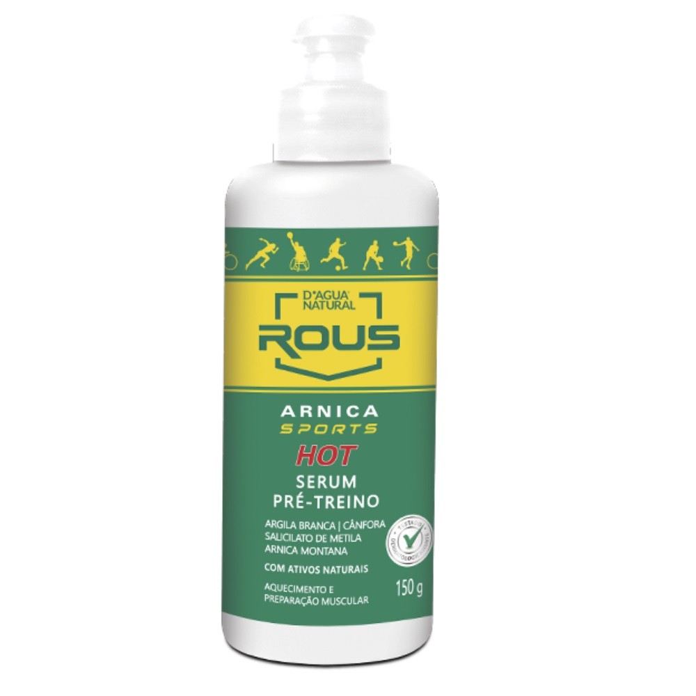 SÉRUM PRÉ TREINO PREPARAÇÃO MUSCULAR ARNICA HOT 150G D'ÁGUA NATURAL
