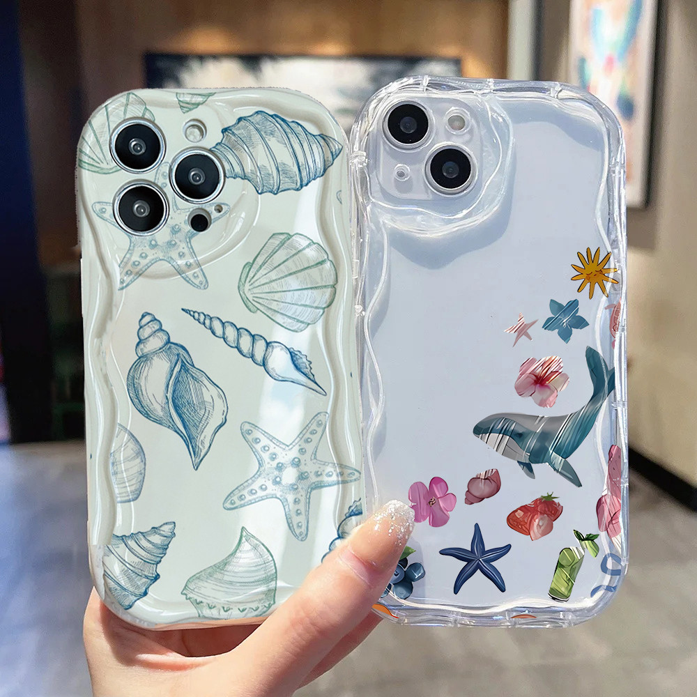 Capa De Tartaruga Estrela Do Mar Concha Para Samsung Galaxy A56 A36 A26 A55 A15 A25 A05S A16 A06 A35 A53 A54 A14 A34 A50