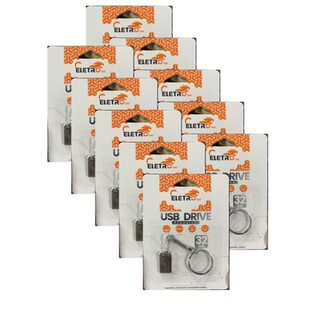 Kit Mini Pendrive Eletro Original – Chaveiro Metálico USB 2.0 (4GB a 64GB)