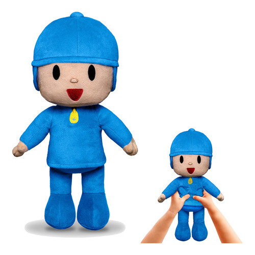 Boneco Pocoyo Grande Pelúcia Fofo 30cm Original Nota Fiscal em Oferta na Shopee
