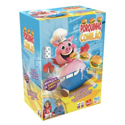 Jogo Porquinho Comilão Explode Barriga Hambúrgueres Coloridos Acima de 4 anos Multikids - BR1794