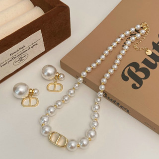 Moda Nova Colar De Pérolas Para Mulheres Clavícula Corrente Brincos Jóias Presentes em Oferta na Shopee